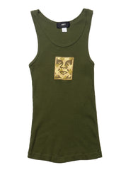 Vintage Obey Andre The Giant Tank Top Green